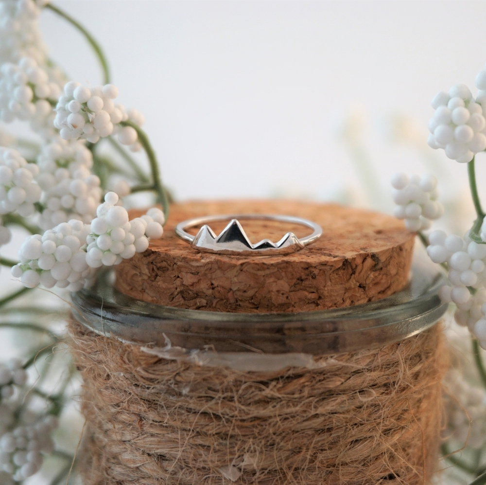 925 Sterling Silver Mountain Ring
